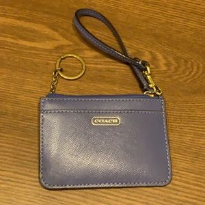 Purple Coach Wristlet